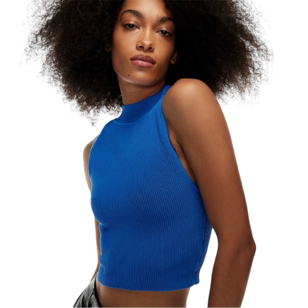Aritzia
Babaton
Sculpt Knit Mockneck Halter Top - Picture 2 of 9